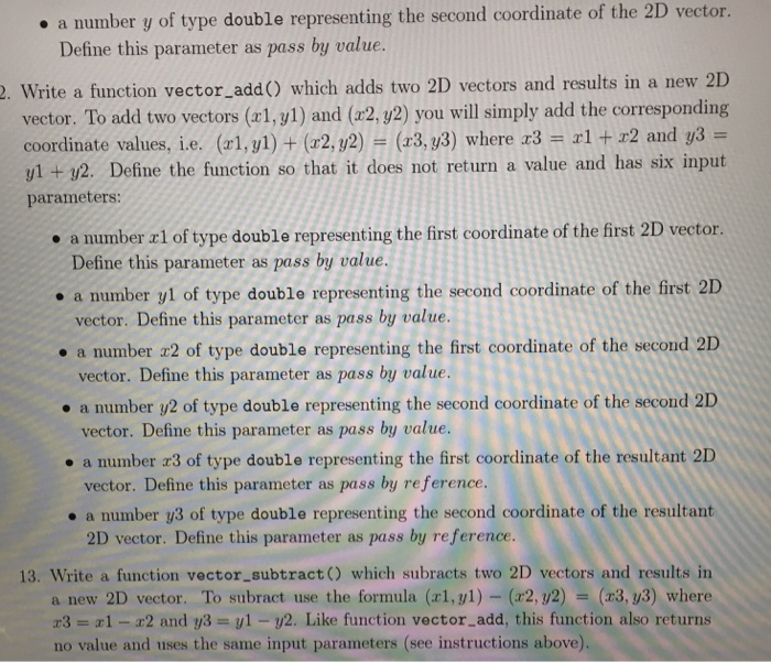 = v. Thus, a 2D vector can be represented simply as an