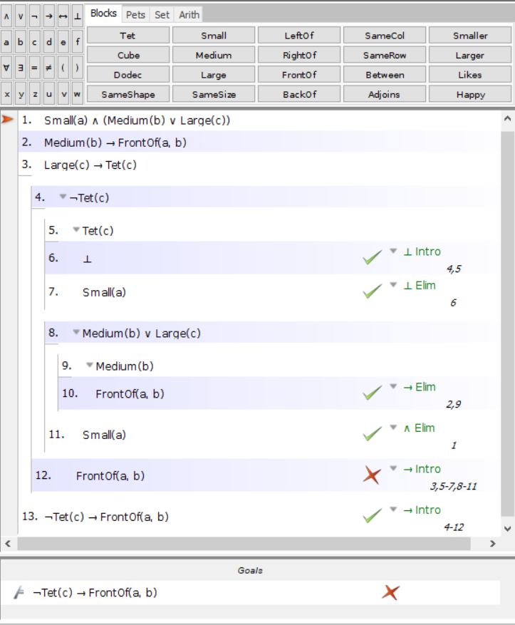  How do you get to the final goal without using Ana