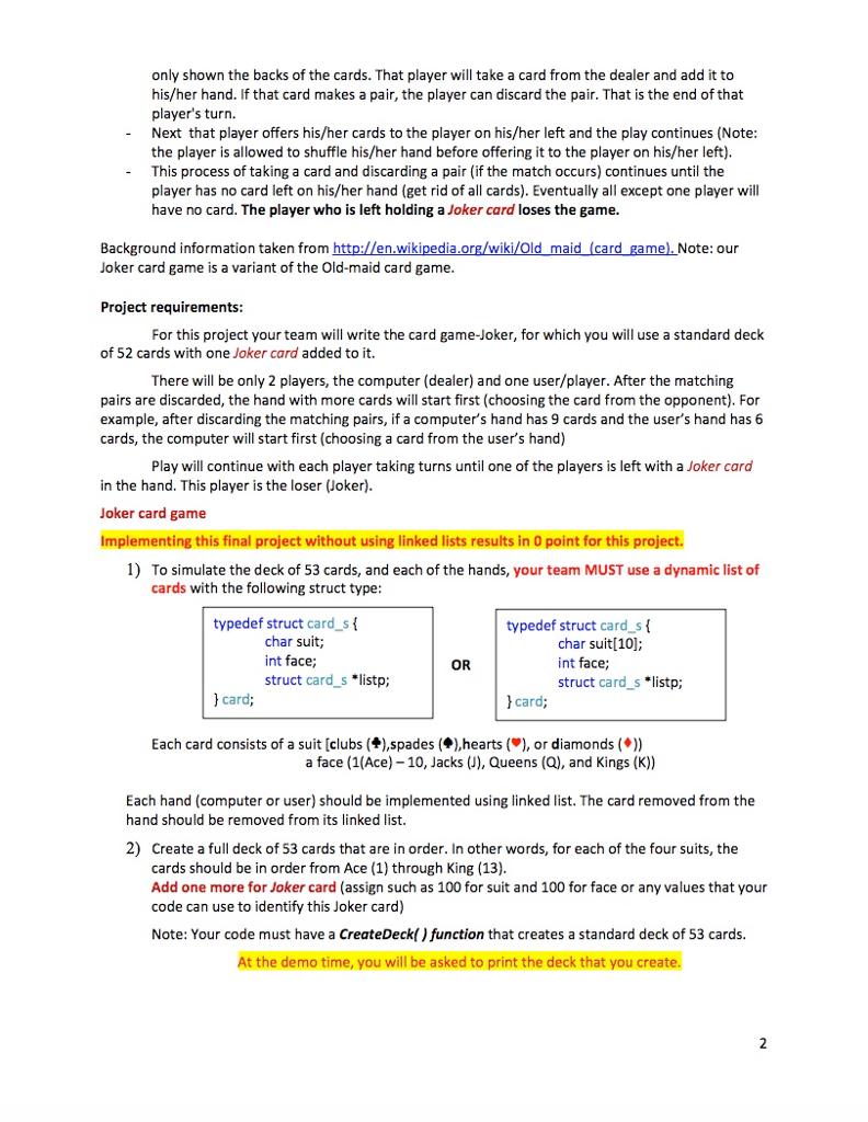 sample code below and what the output should be Background Information: There