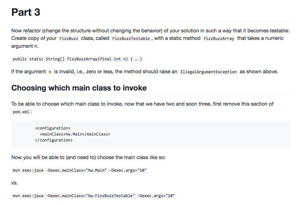 (positive integer), n, as its first command-line argument. Run the program as