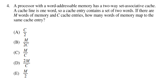 ***PLEASE SHOW ALL WORK, DO NOT JUST CIRCLE AN ANSWER!!!*** 4. A
