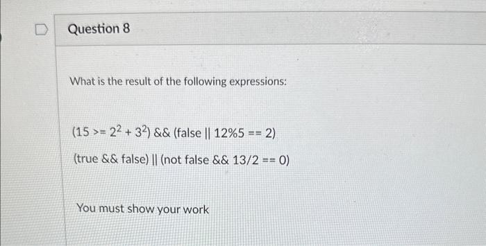 this by executing it. Use one input value that will result in