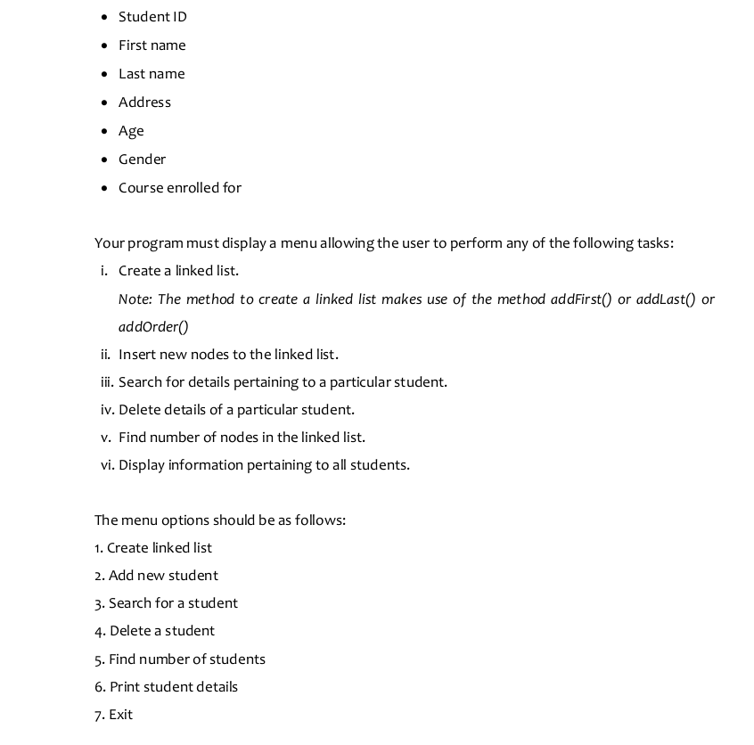 The code should be written in java.Write a program that creates a