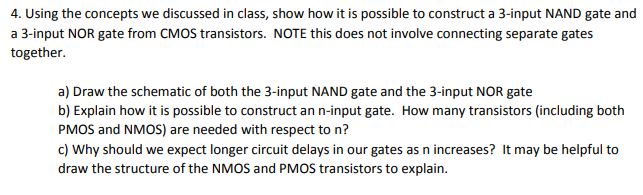  4. Using the concepts we discussed in class, show how it