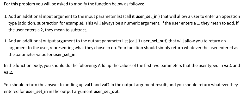  THIS IS FOR Matlab program, not other programs Add an additional