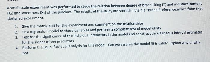  A small-scale experiment was performed to study the relation between degree