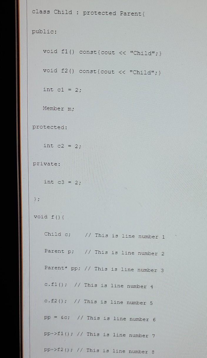 last pic. Answer the following questions based on the implementation given below: