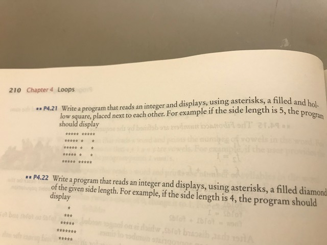 Write out the program for python 3.0 for problem P4.21. 210 Chapter
