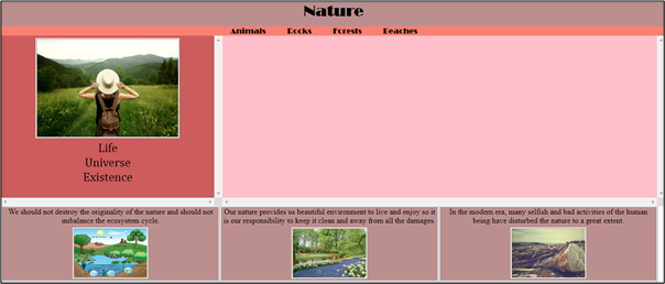 should not destroy the originality of the nature and should not our