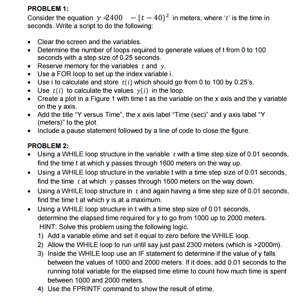 Can I please get some help with program 2? The equation for