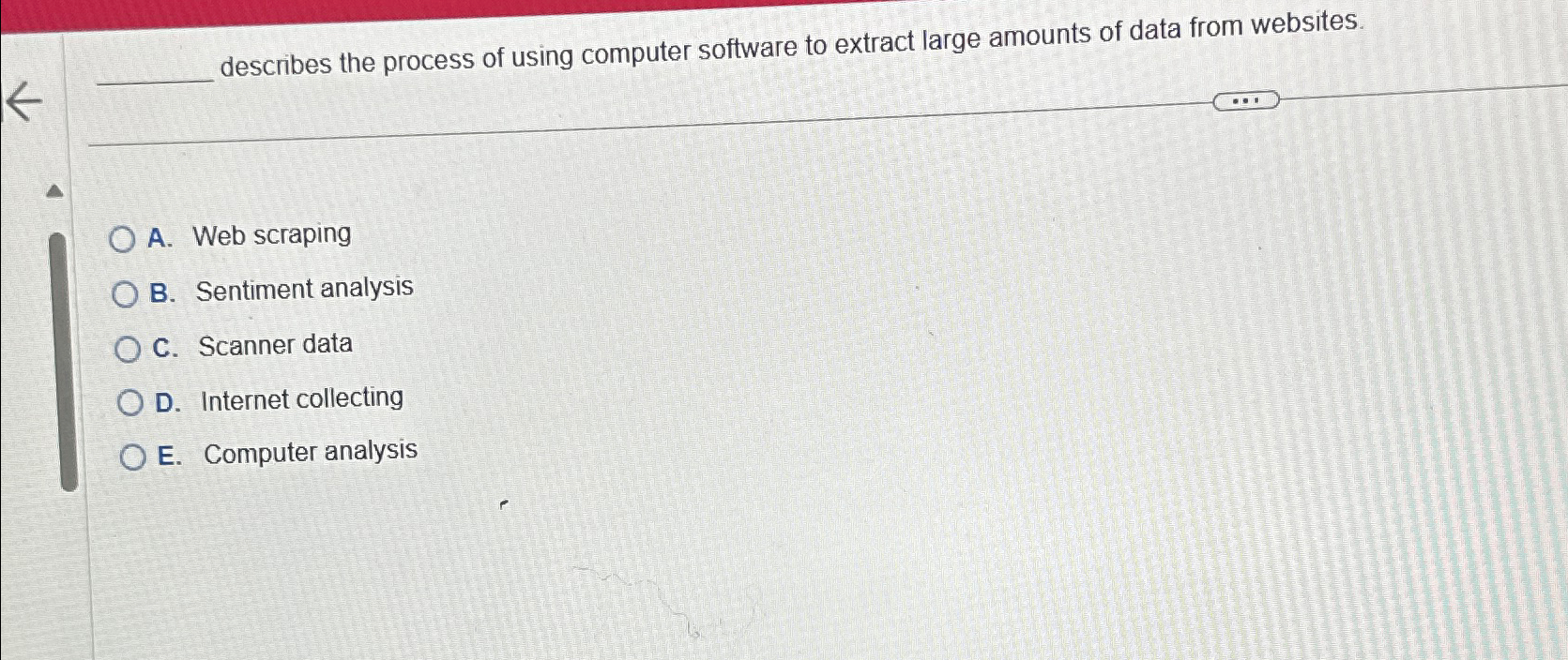  describes the process of using computer software to extract large amounts