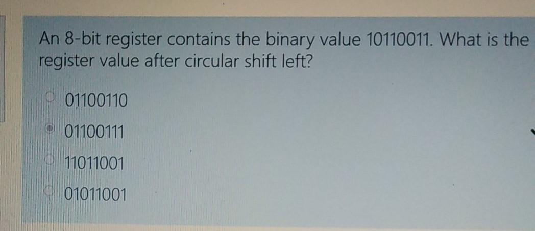 registers values after executing the ADD instruction at address 12D. Initial values