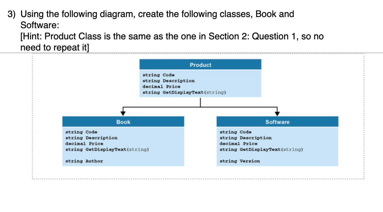 args) { Product prod = new Product("AE10145", "Motor Cycle", 12.44m); onsole.WriteLine(prod.prodctNumberDetails()); Console.WriteLine(prod.productPriceDetails());
