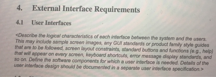 This is a requirement document Based on this project description please complete