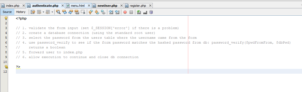 register.php X html action= " authenticate.php" Username: Password: .form 15 Register a