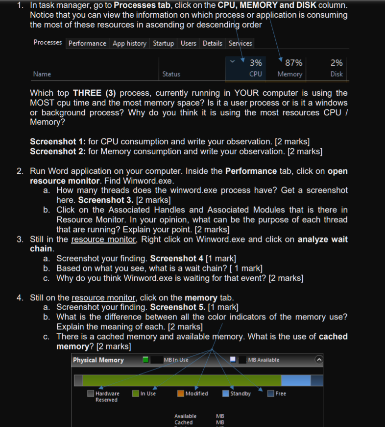  operating system lab 1. In task manager, go to Processes tab,