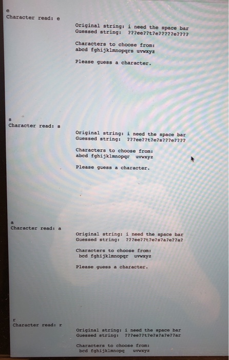 (Duplicate Character games output on my website) I used 9 methods. I