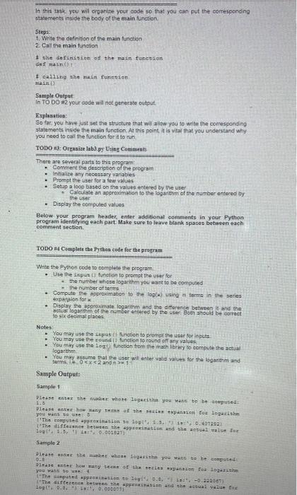 #2 TODO #1: Setup your Python program file * Prelab03.py" Open a