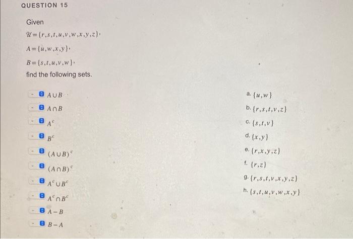 please help i need right answers asapMTH215. computing foundation!!! QUESTION 15 Given