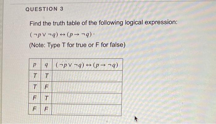 U={r,s,t,u,v,w,x,y,z},A={u,w,x,y}.B={s,t,u,v,w}. find the following sets. Find the truth table of the following