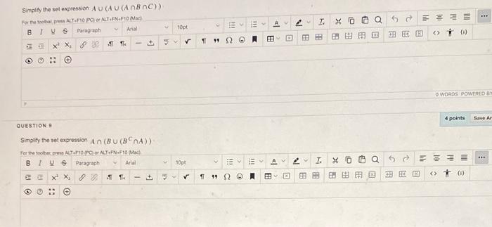 A b. B c. AB d. AB e. Ac f. Bc g.