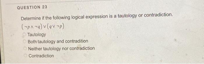 the truth value of the proposition q? c. What is the truth