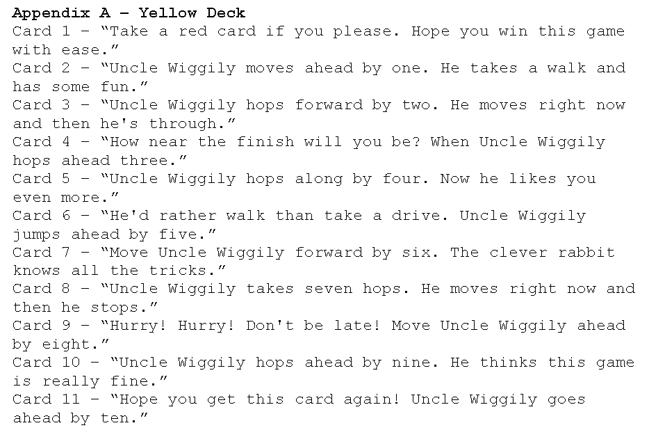 board game named Uncle Wiggily. Jante Uncle Wiggily Game is a track