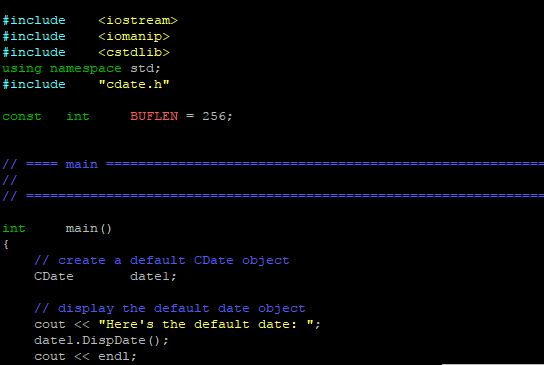 Guess the missing C++ code. The main module is essentially a test