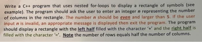 C++ code please Write a C++ program that uses nested for-loops to