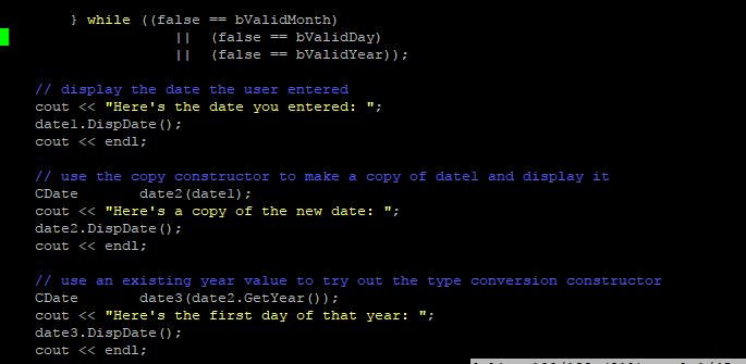 confirm your observations. Look at every CDate variable and the functions it's