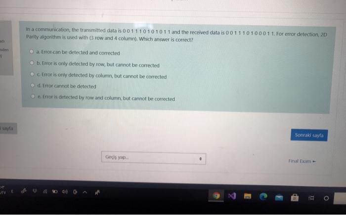  Data communication .. Please solve Quickly please please i will give