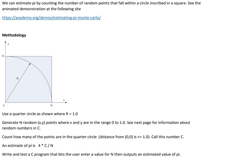 Using C Program. This practice exercise is stumping me. We can estimate