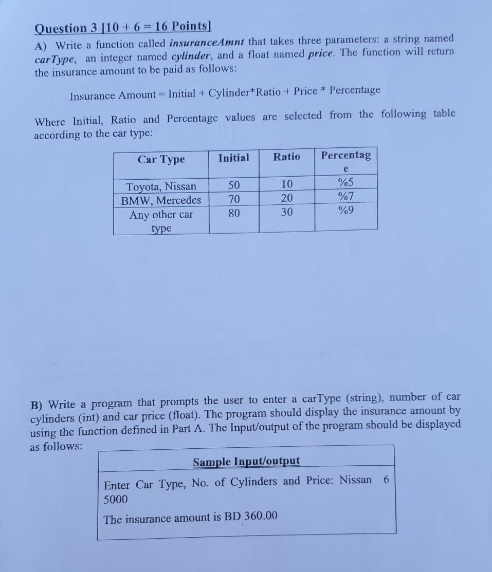  this is c++ this is c++ Question 3 [10 + 6