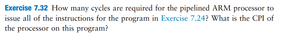 required to run the following program on the multicycle ARM processor? What