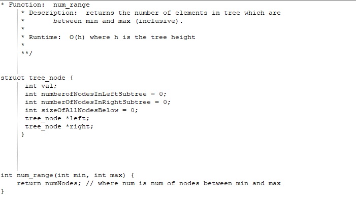 Write this function in C++ with the given requirements: The tree is