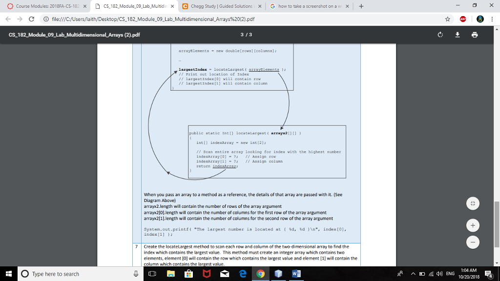 the user to enter the size of the array, then prompt the