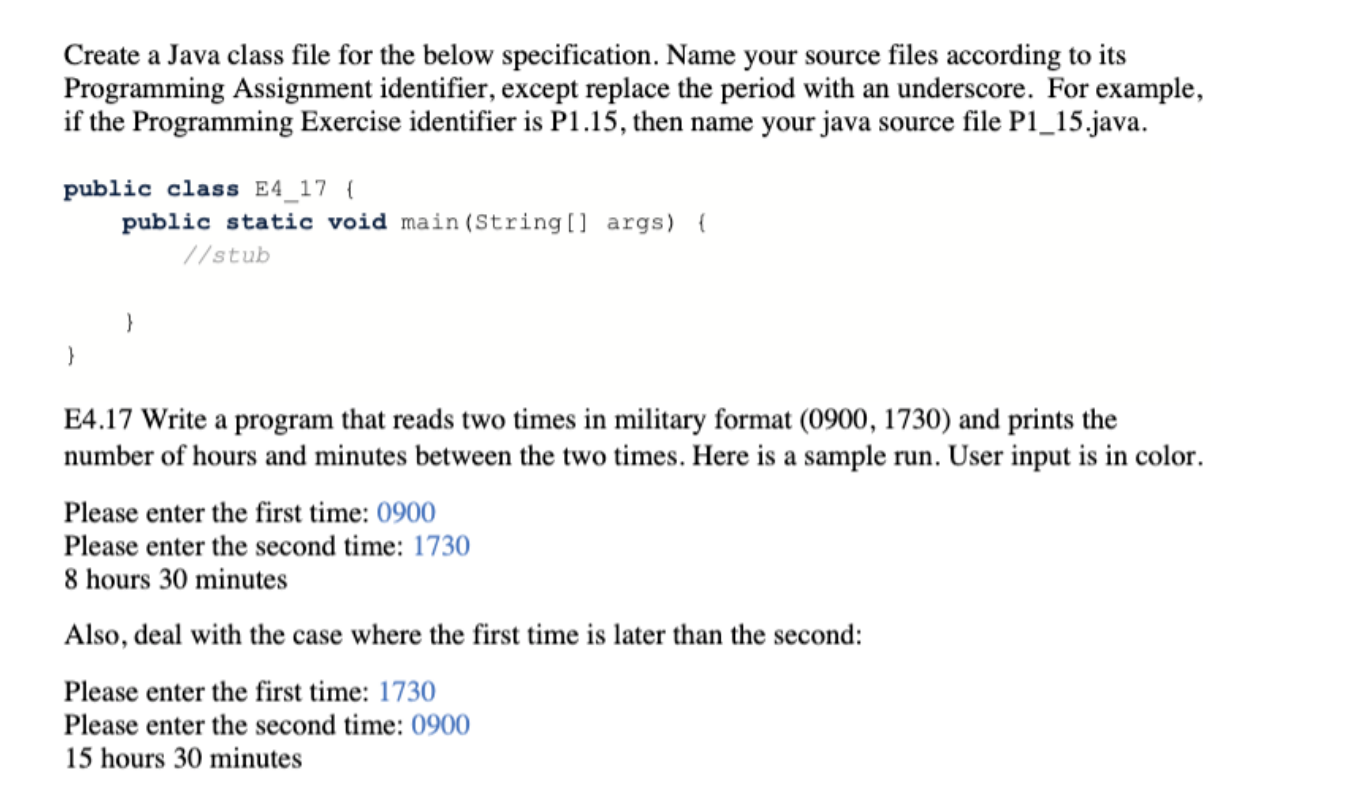  Please write java the code in simplest way. Create a Java