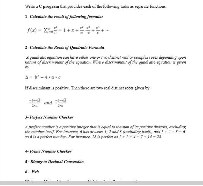 I have programing1 assignment please help me with it Write a C