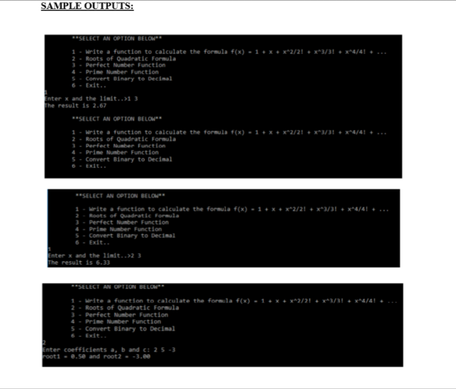 Calculate the result of following formula: f(x) = 2:=o=1+x 1+x++ + 2-