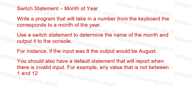 In Java Using Netbeans Write a program that will take in a