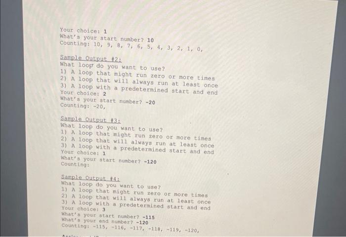 three different kinds of loops in this module - WHILE loops, DO-WHILE