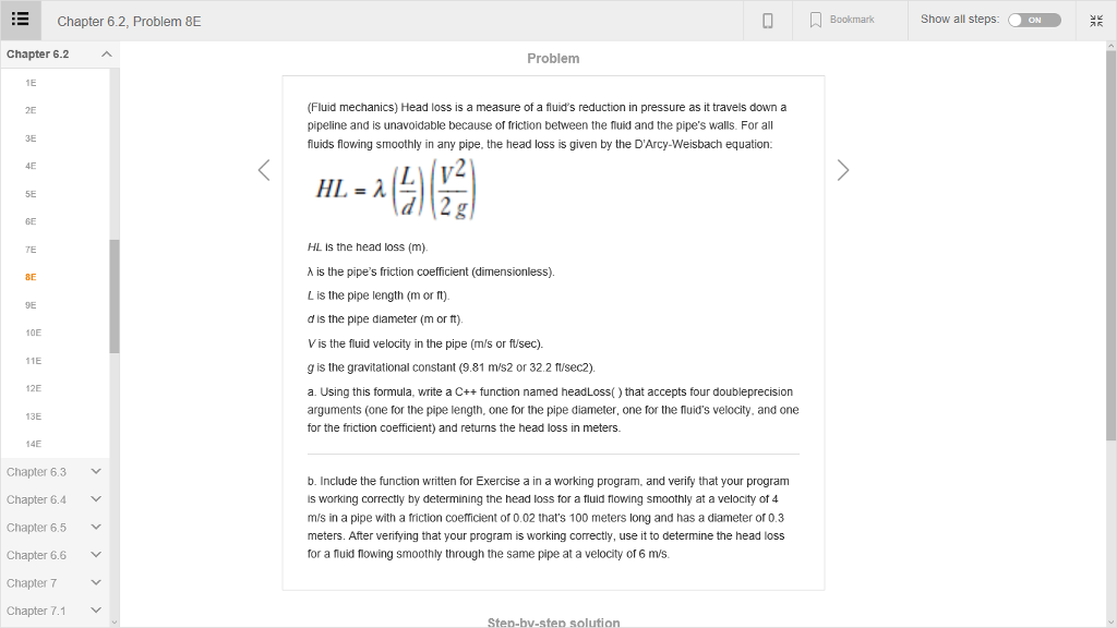  please answer in c++, thank you Chapter 6.2, Problem 8E Show