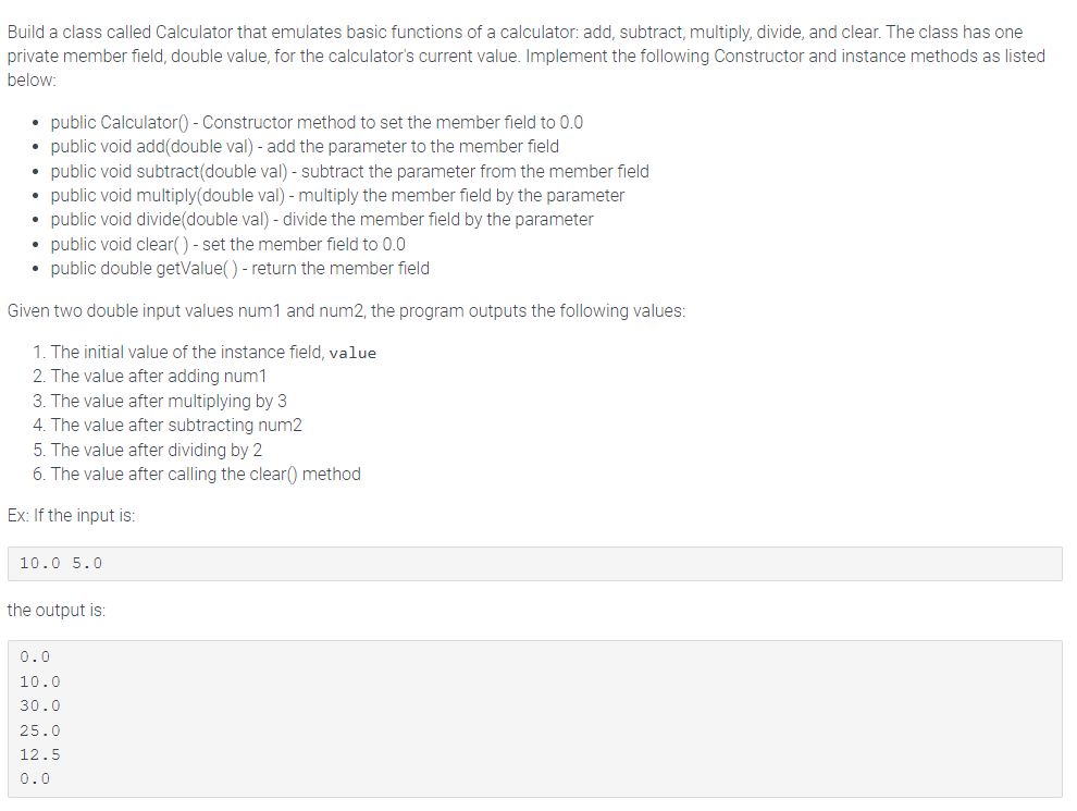 Code in Java: Given Code: import java.util.Scanner; public class Calculator { //