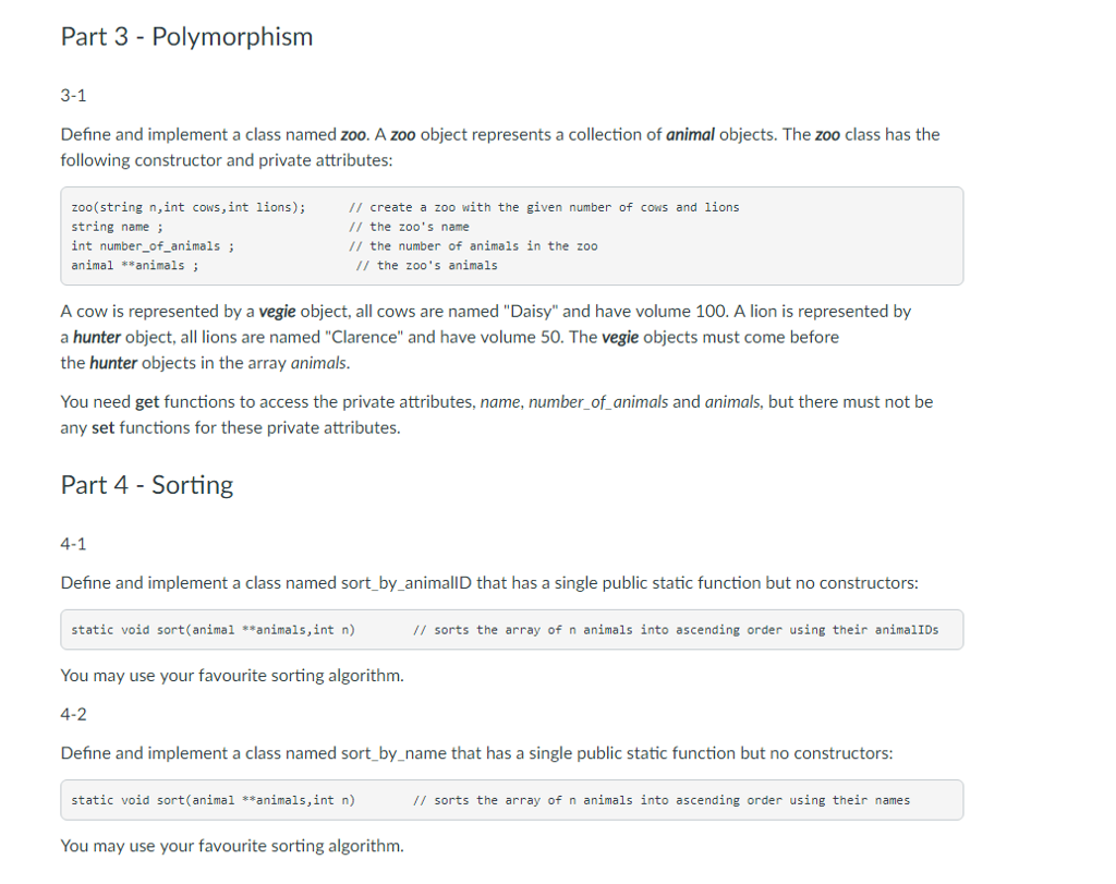 v)1/creates an animal with name n and body volume v. /I animals
