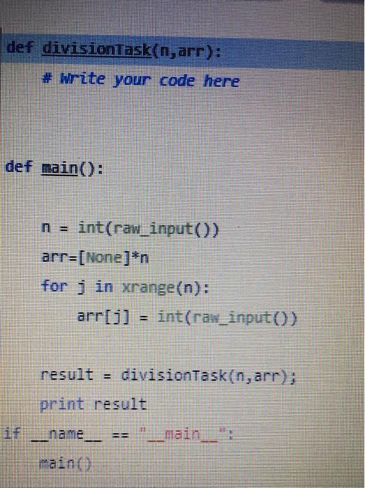 everything is clearly present in snapshot attached. You are given an array