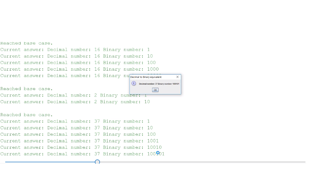 create below: Download and use the file decimel.txt. The file holds eight