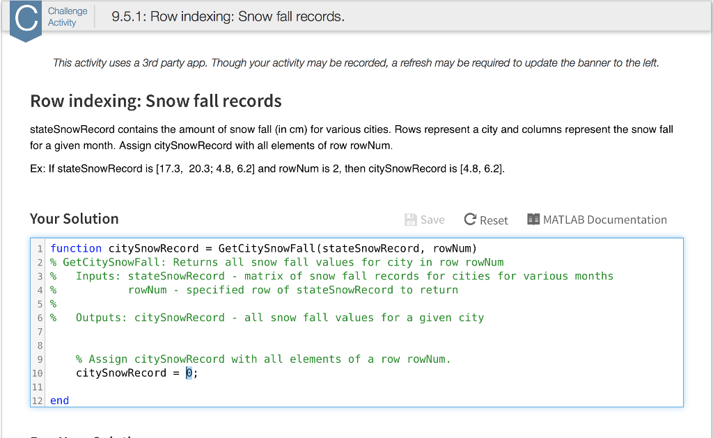 In MATlab, This activity uses a 3rd party app. Though your activity
