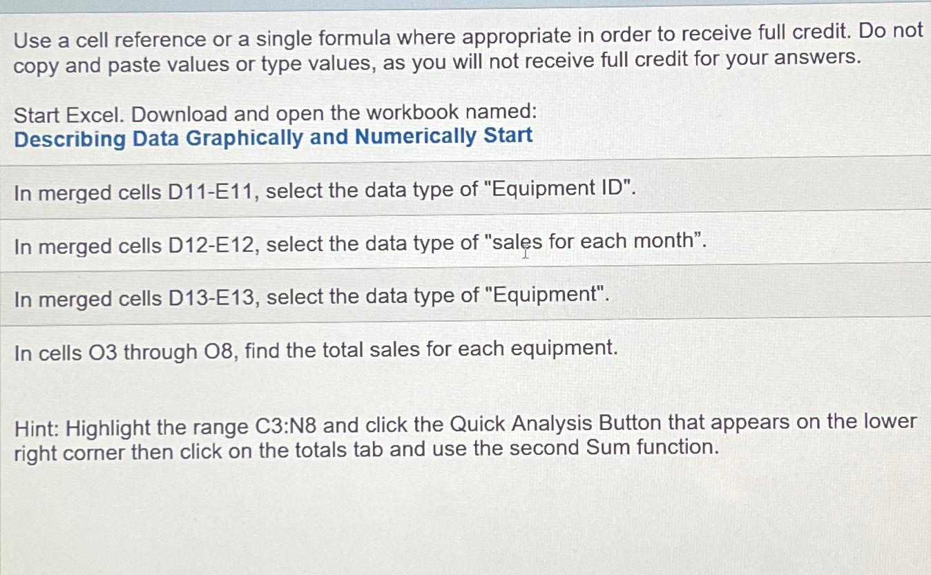  Use a cell reference or a single formula where appropriate in