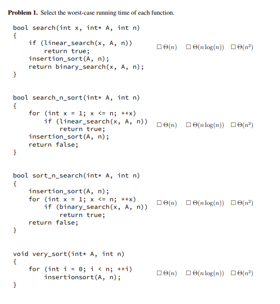 Data Structures, C++, SORT running time. Would help is small explanation is