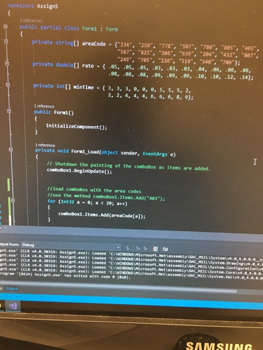Visual Studio project that has a graphical interface that will allow users